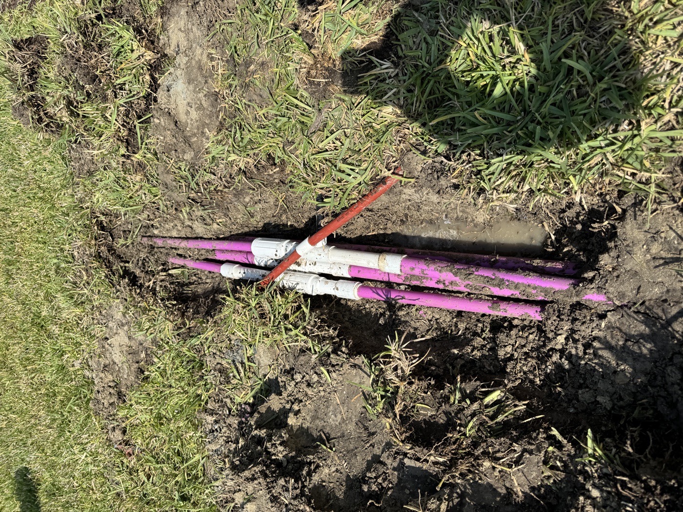 Sprinkler mainline leak repair crew, Lake City & Gainesville