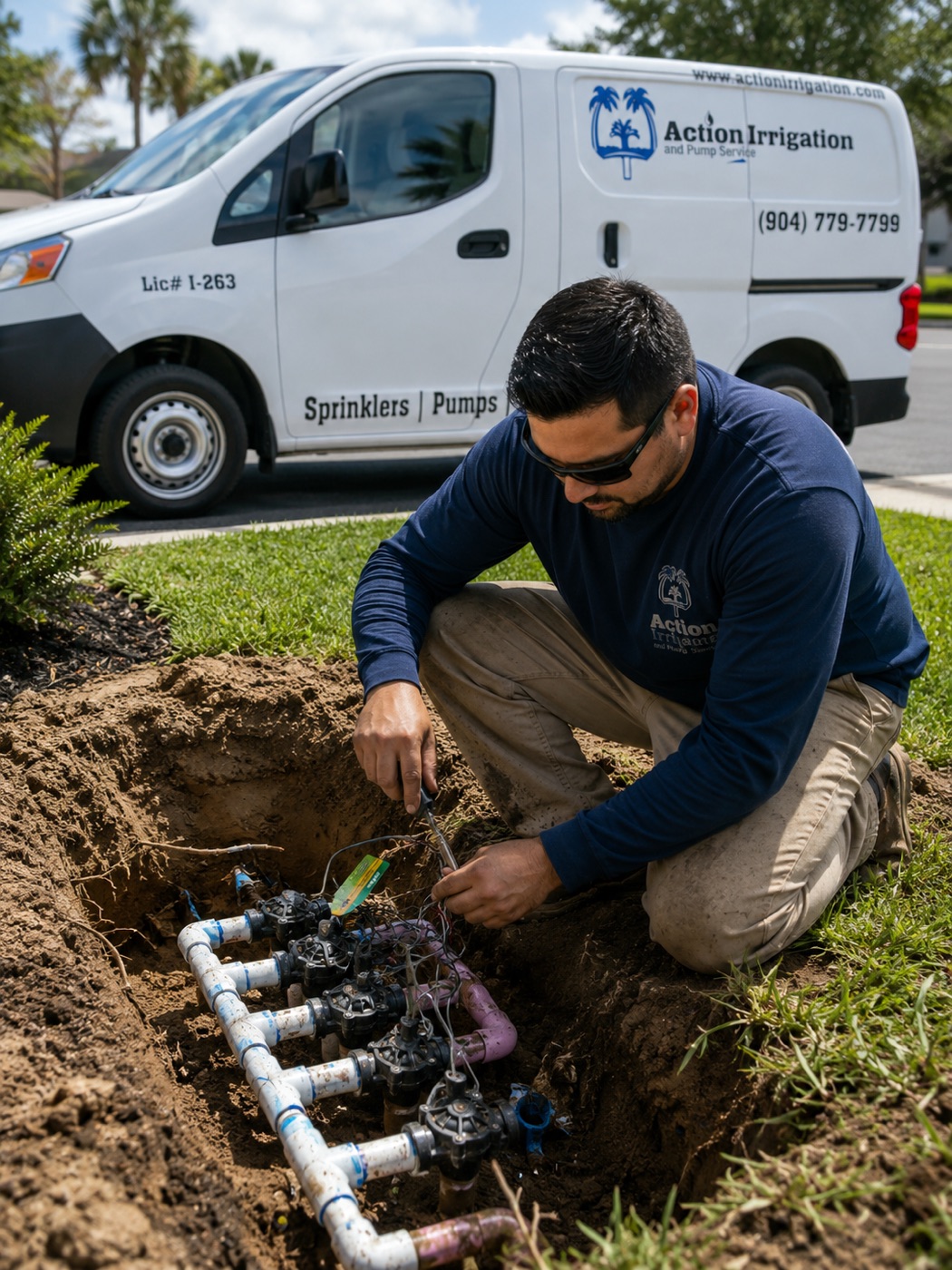 Irrigation valve repair in Gainesville